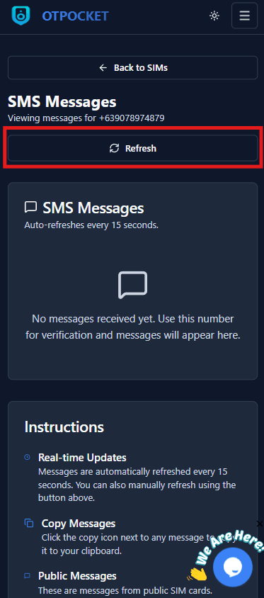 Monitor public messages